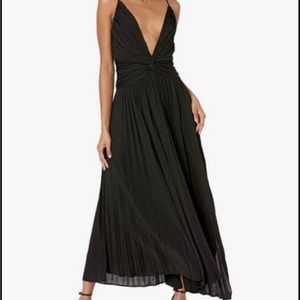 Halston Shimmer Black Cocktail/Evening Dress